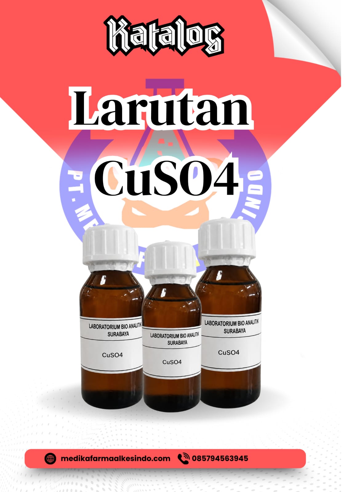 Larutan CuSO4 bj 1,025